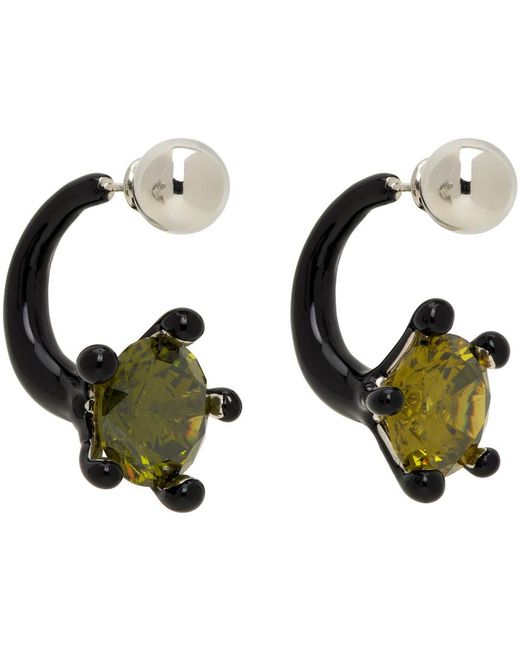 Panconesi Green Ssense Exclusive Lido Earrings for men