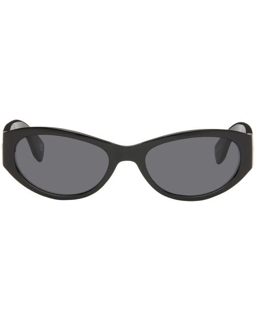 Le Specs Black Polywrap Sunglasses