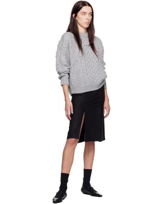 Loulou de Saison グレー Secas セーター Gray