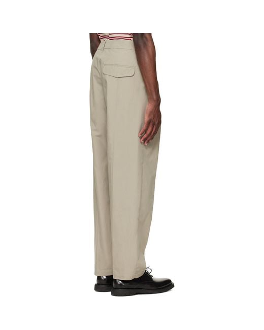 A.P.C. Natural Khaki Renato Trousers for men
