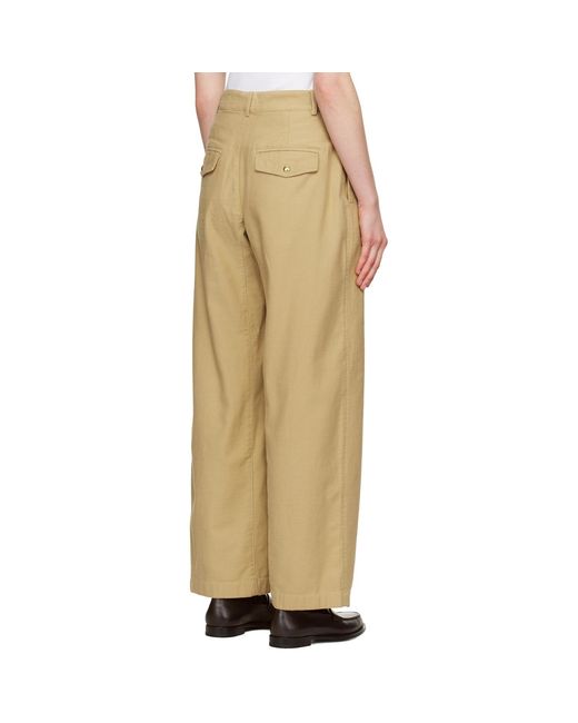 Rag & Bone Natural Renata Cotton Twill Utility Trousers