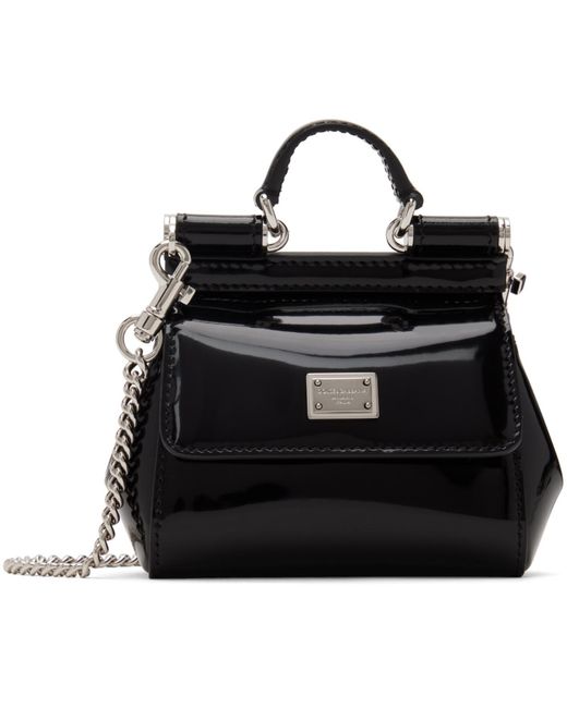 Dolce & Gabbana Black Kim Kardashian Mini Sicily Bag