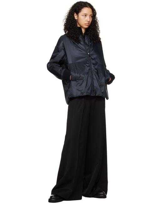 Max Mara Blue Navy Danish Bomber Jacket