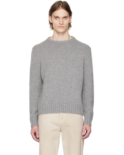 The Row Black Gray Benji Sweater for men