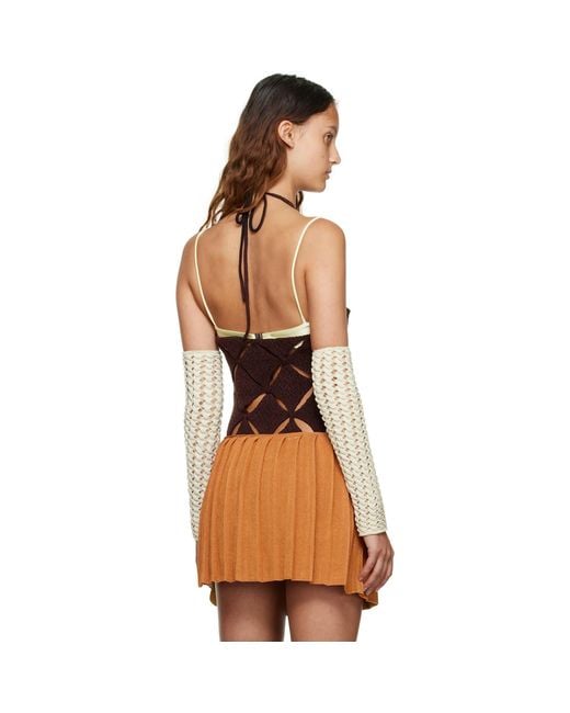 Isa Boulder Brown Ssense Exclusive Argyle Bodysuit