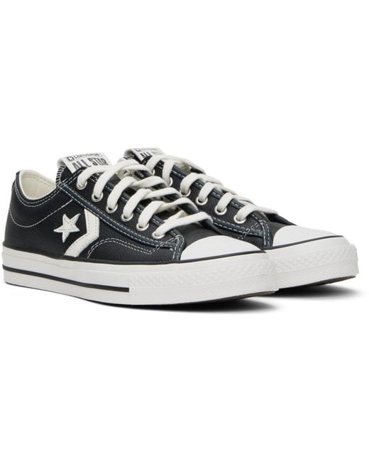 Converse Black Star Player 76 Fall Leather Sneakers for men