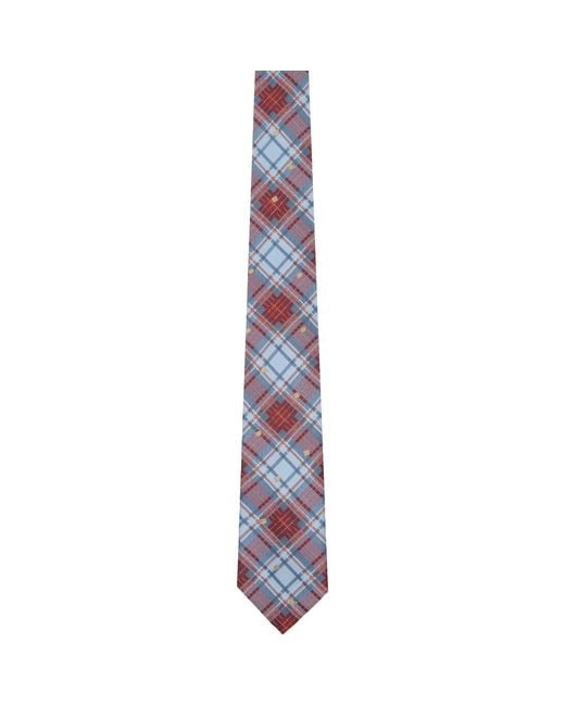 Vivienne Westwood Purple 8.5Cm 'Louth Tartan' Tie for men