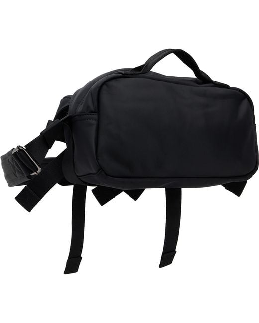 Simone Rocha Black Beaded Classic Bow Crossbody Bag for men