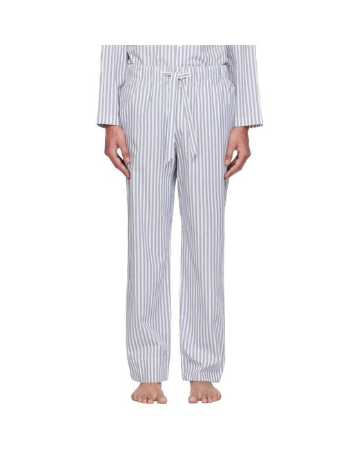 Tekla White Poplin Pyjama Pants for men