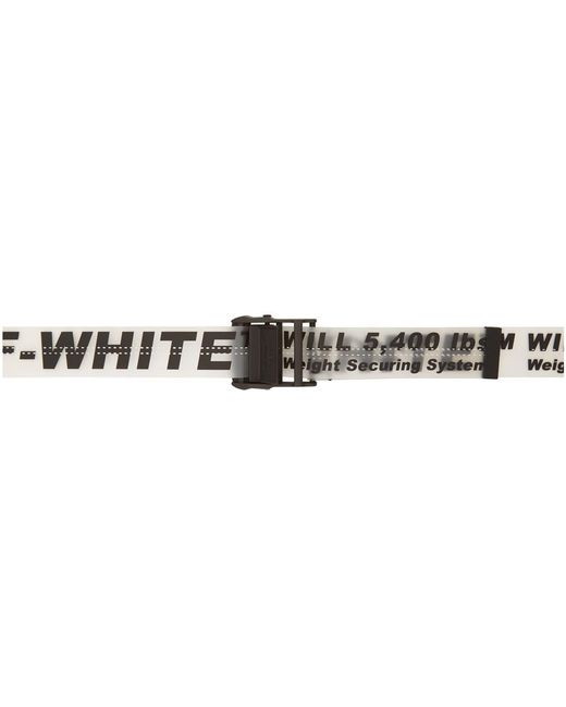 Ceinture en caoutchouc noire et transparente Industrial Off-White c/o Virgil Abloh en coloris Black