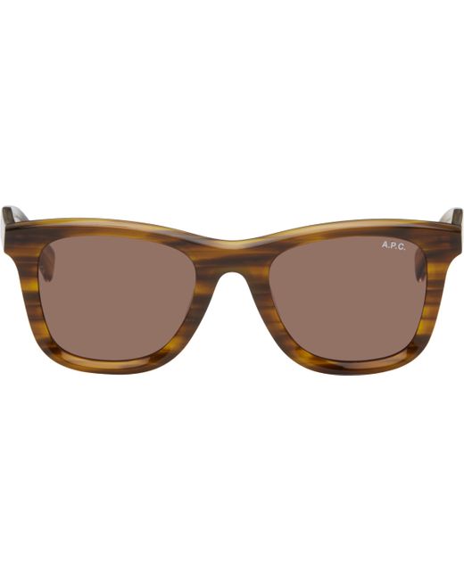 A.P.C. Black John Sunglasses for men