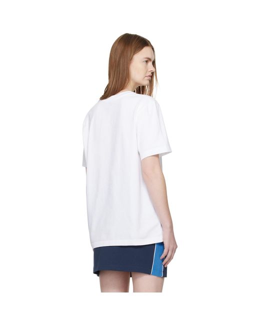 Casablanca White Short Sleeve T‑Shirt