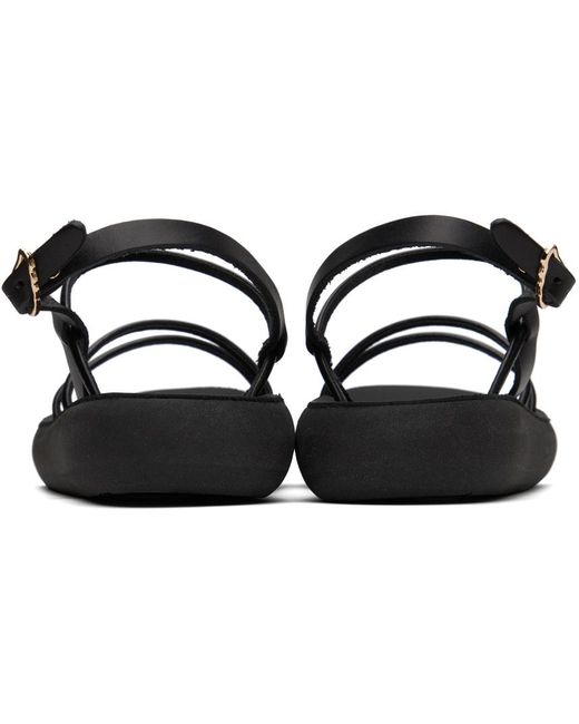 Sandales polis noires Ancient Greek Sandals en coloris Black