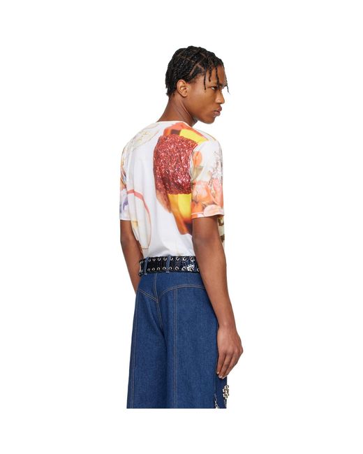 Chopova Lowena Blue 'Welcome Home' Short Sleeve Jersey T-Shirt for men