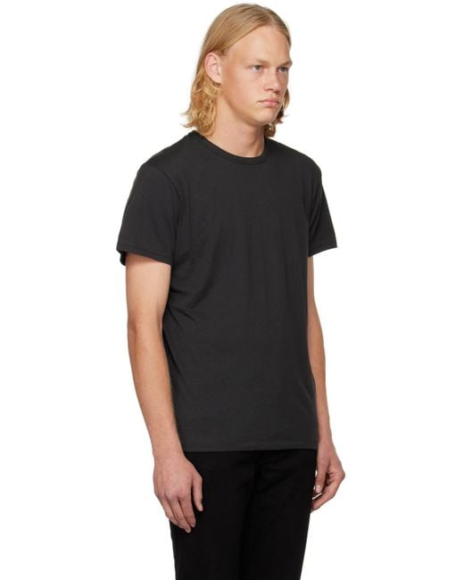 Rag & Bone Black Pratt Principal T-shirt for men