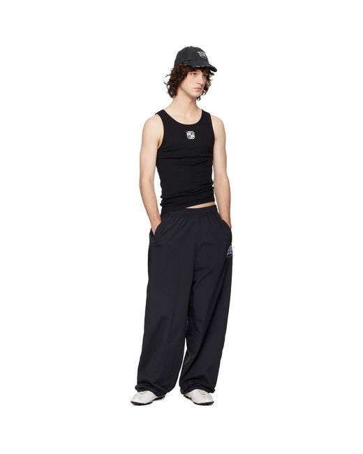 Vetements Black 'Global Mf' Track Pants for men