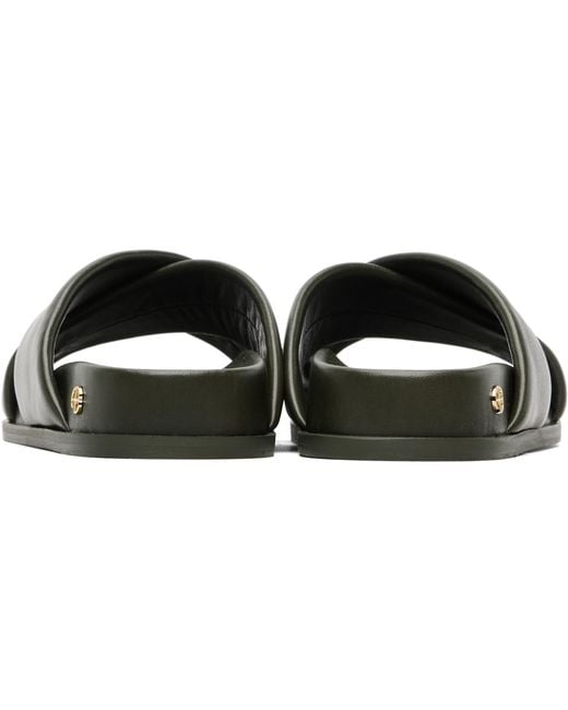 Anine Bing Black Emi Slides