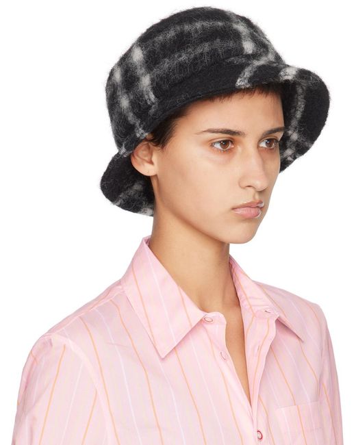 Marni Pink Plaid Bucket Hat