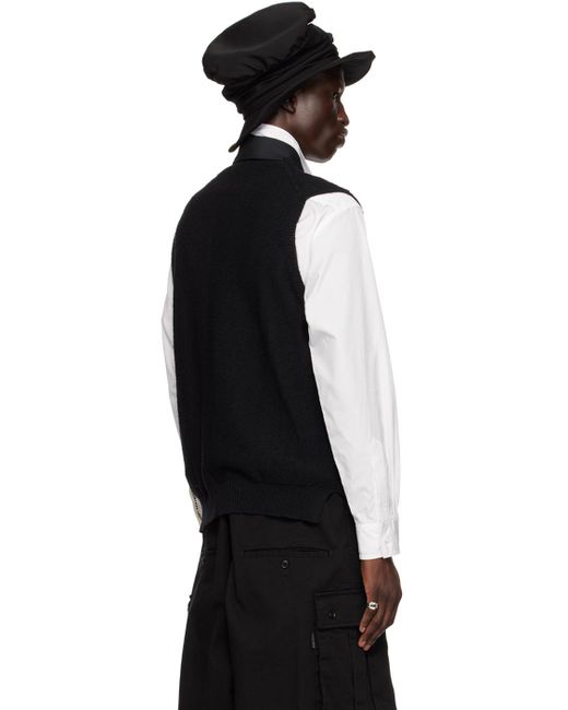 Gilet réversible noir Yohji Yamamoto pour homme en coloris Black