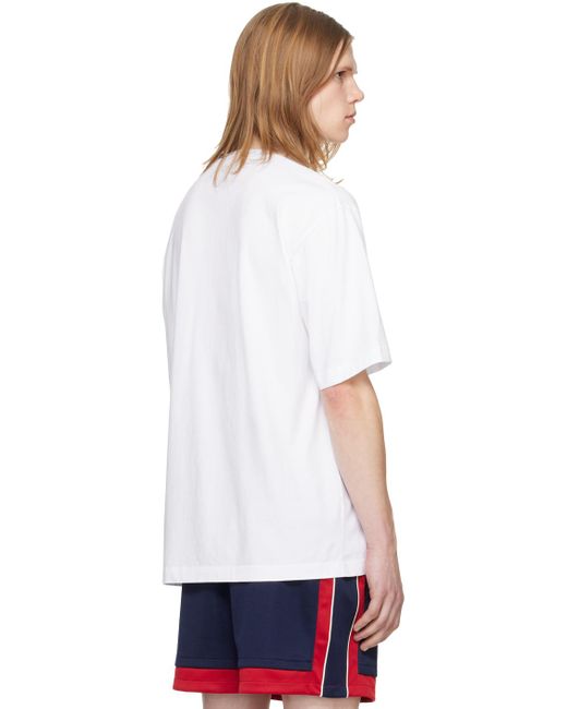 メンズ Ambush ホワイト ロゴプリント Tシャツ White