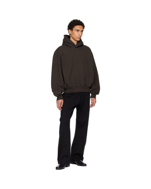 Fear Of God Black Double Knit Flared Jogging Trousers for men