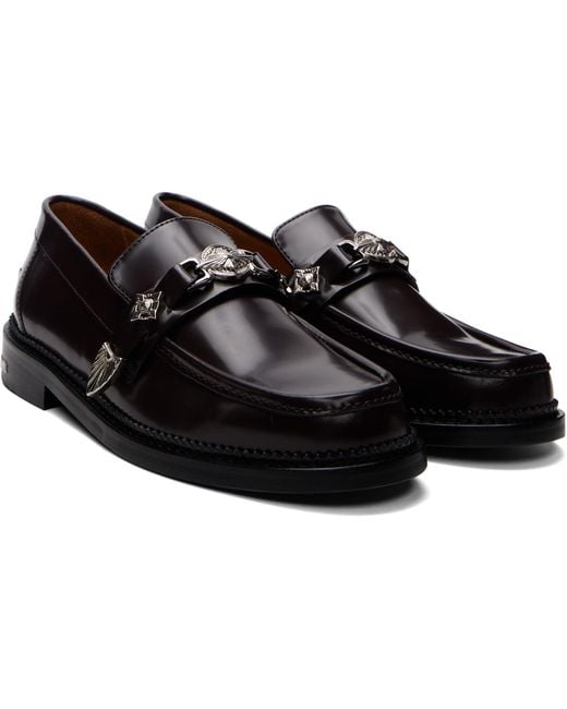 Toga Virilis Black Ssense Exclusive Polido Loafers for men