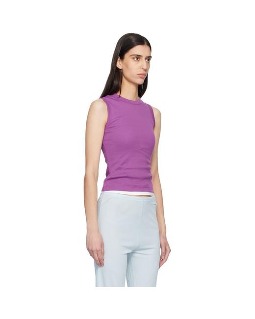 Flore Flore Purple Esmé Tank Top