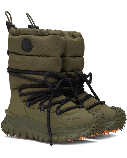 Moncler Green 'trailgrip Après' Ankle Boots for men