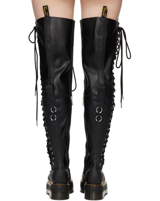 Dr. Martens Black 28-eye Extreme Max Knee High Boots