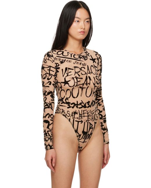 Versace Jeans Couture graffiti-print Jersey Bodysuit - Farfetch