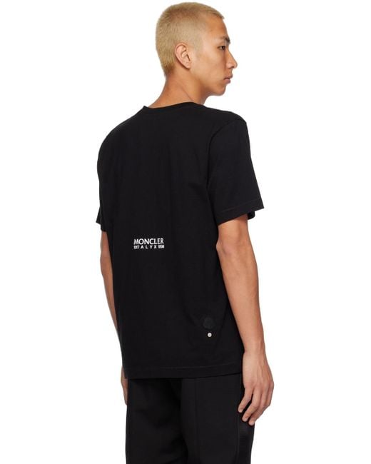 Moncler Genius 6 Moncler 1017 Alyx 9sm Black T-shirt for men