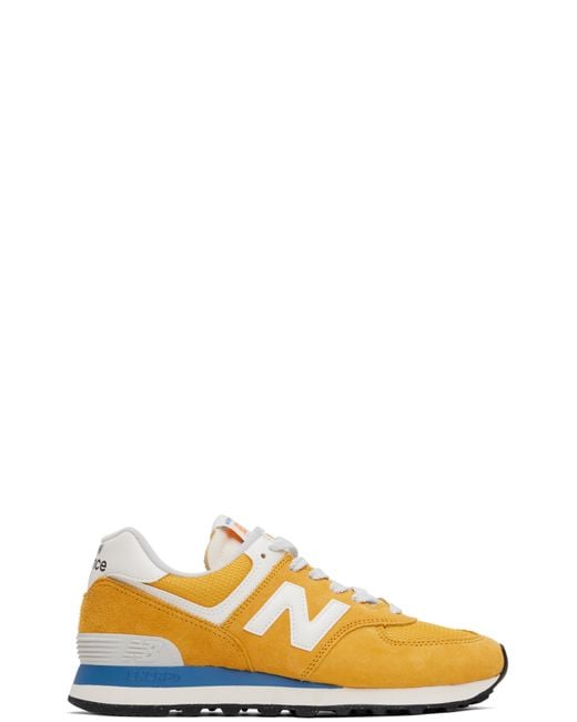 New Balance Yellow 574 Sneakers for men