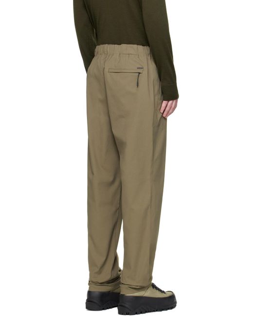 Norse Projects Green Khaki Ezra Trousers for men