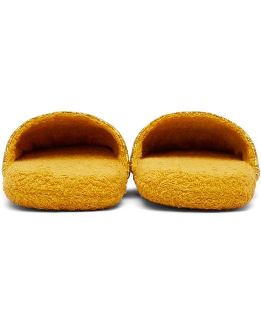 Versace Black 'I Heart Baroque' Slippers