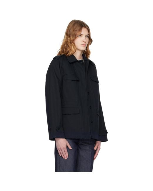 A.P.C. Black Belted Jacket