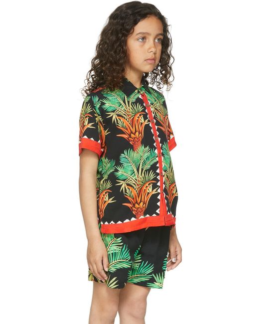 Endless Joy キッズ｜Ssense限定 ブラック Date Palm 半袖シャツ Red