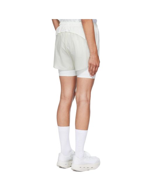 Post Archive Faction PAF White Off- On Edition Zero 2-In-1 Shorts