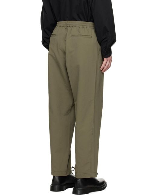 Nanamica Green Ssense Exclusive Trousers for men