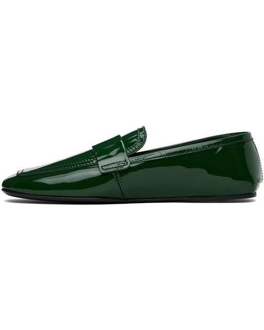 Ferragamo Green Hardware Loafers for men