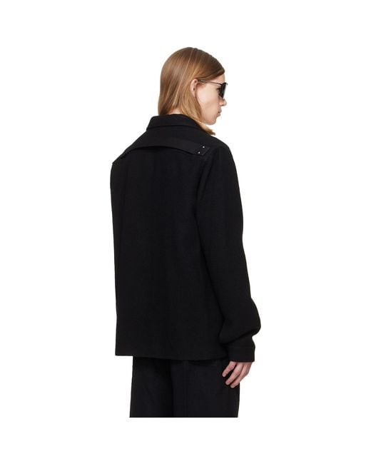 Rick Owens Black Tower Brad Jacket for men