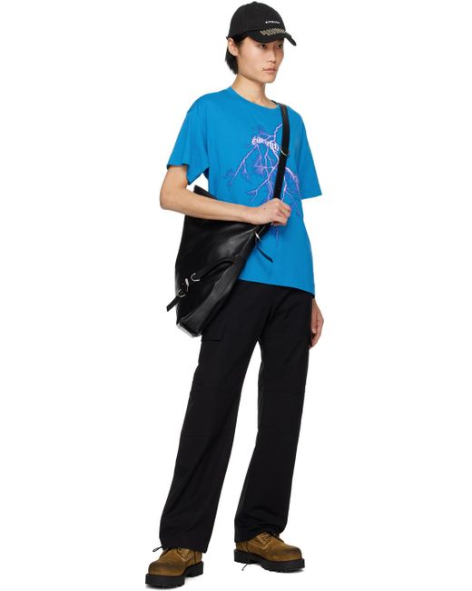 T-shirt bleu à image Givenchy pour homme en coloris Blue