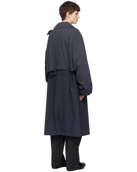 メンズ Kiko Kostadinov グレー Hecuba コート ブラック | Lyst
