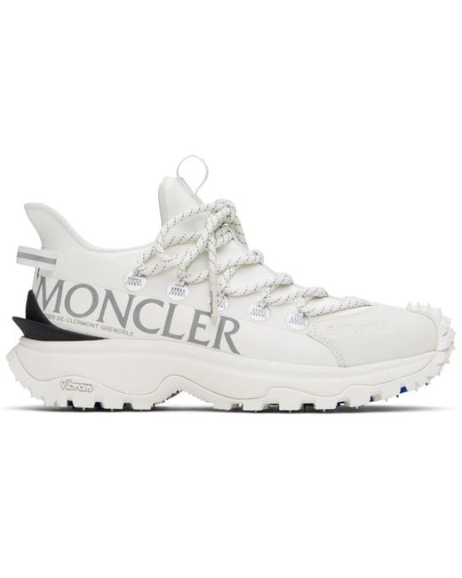 Moncler White Trailgrip Lite2 Sneakers