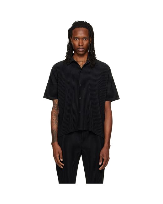 Homme Plissé Issey Miyake Black August Monthly Colors Shirt for men