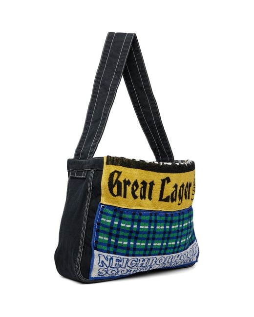 Neighborhood Metallic Newspaper Mod Bag for men