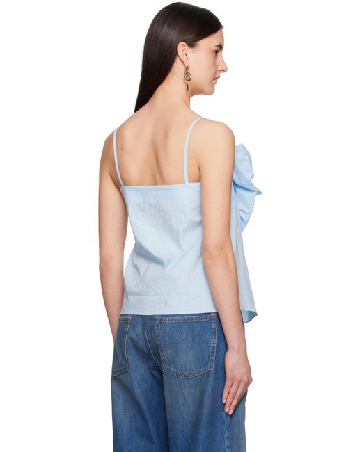 Acne ブルー リボン ストラップ トップス Blue