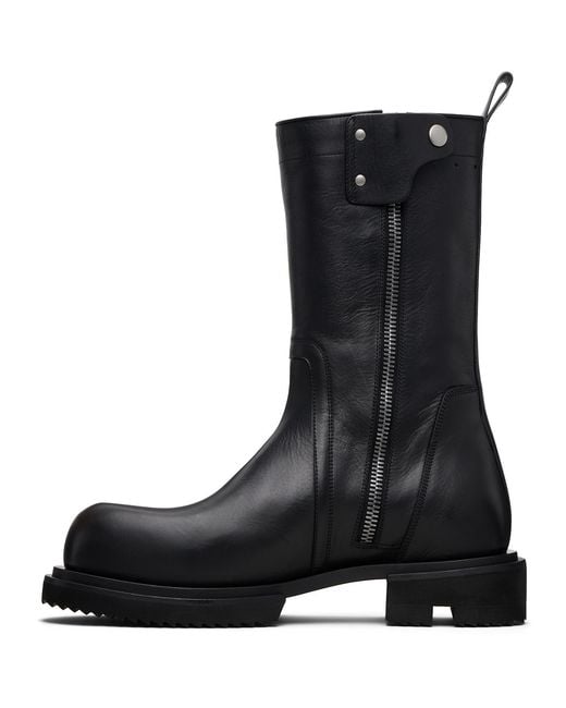 Rick Owens Black Temple Creeper Gabe Boots for men