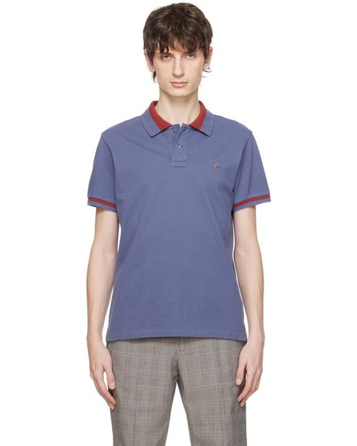 Polo bleu à coupe classique Vivienne Westwood pour homme en coloris Blue