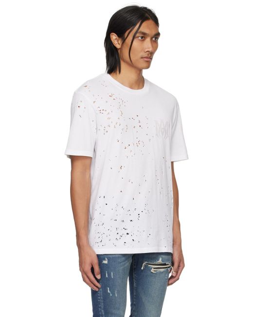 Amiri White Shotgun T-shirt for men
