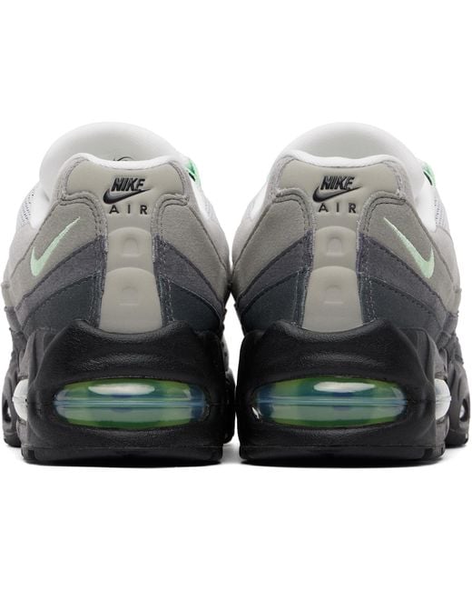 Nike Gray Air Max 95 Big Bubble Sneakers